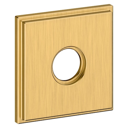 Baldwin Passage Rosettes Lifetime Satin Brass R050.044.IPS